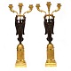 Pair of early 
19th century 
firegilt bronze 
candelabra
Paris circa 
1800
H: 63cm