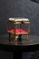 Antique French 
jewelery box in 
bronze and 
faceted glass 
and silk 
cushion at the 
bottom with a 
...