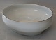 044 Vegetable dish 8 x 21.5 cm Leda B&G porcelain: White base, gold rim, form 
676