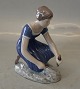 B&G 2356 Girl 
planting 
flowers 14 cm, 
Vita Thymann 
1962 Bing and 
Grondahl Marked 
with the three 
...