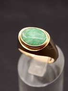 14 carat gold ring size 56-57 with turquoise