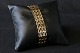 Gold bracelet 
with V pattern 
in 14 carat 
gold, stamped 
...
