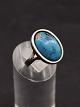 Sterling silver 
ring size 55 
with turquoise 
from 
silversmith 
Herman Siersbøl 
item no. 576949
