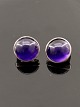 N E From 
sterling silver 
ear clips D. 
1.6 cm. with 
amethyst 
subject no. 
576977