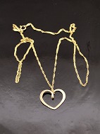 B. Hertz 14 carat gold heart pendant