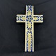 Højde 37,5 cm.
Bredde 21,5 
cm.
Dekorationsnummer 
61A/2966.
Sjældent 
dekoreret kors 
fra ...