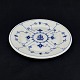Blue Fluted Plain lunch plate with logo
