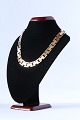 Block necklace 
in 14 carat 
gold, wide 
model with 3 
rows ...