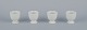 Axel Salto for 
Royal 
Copenhagen. 
Four egg cups 
in white 
porcelain.
Dating: Circa 
...
