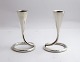 Aage Weimar. 
Sterling 
candlesticks 
(925). A pair. 
Height 10 cm