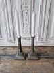 Pair of 19th 
century tin 
candlesticks
Height 19 cm.