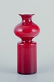 Per Lütken for 
Holmegaard, 
Carnaby vase 
made of red and 
...