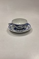 Royal 
Copenhagen Blue 
Fluted Half 
Lace Tea Cup 
and Saucer No. 
525. Cup 
measures 4.5 x 
10 cm / ...