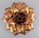 French 
designer. Large 
ceiling/wall 
lamp in gilt 
metal.