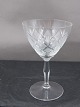 Vienna Antique or Wien Antik glassware with knob on cutted stem, by Lyngby Glass-Works, Denmark. Red wine glasses 13cm