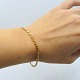 A bracelet of 
8k gold.
Clasp with two 
safety catches.
L. 18,5 cm. W. 
2,5 mm.
Stamped ...