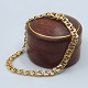 A bracelet of 
14k gold.
Clasp with two 
safety catches.
L. 16,5 cm. W. 
4,5 mm.
Stamped "PFE 
...