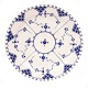 Set of eight 
19th century 
blue fluted 
full lace 
plates
1870-1890
D: 24,5cm
