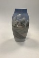 Bing and Grondahl Art Nouveau Vase No 547 - 5243 with Church