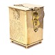 Baroque brass 
collection box 
dated 1748. H: 
17cm