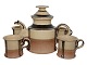 Heerwagen art 
pottery, teapot 
and five mugs.
The teapot 
measures 19.5 
cm. in height 
and 24.5 ...