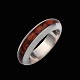 Sterling Silver 
Bangle with 
Amber.
Stamped 925, 
ZK.
Diam. (inside) 
6,4 cm. / 2,52 
...