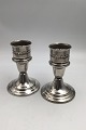 Gorham Sterling 
Silver Candle 
Sticks No. 948 
(2) Measures H 
11.6cm (4.56 
inch) (Incl 
cuff) ...