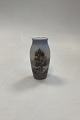 Dahl Jensen Porcelain Vase with Tree, house and lake No. 36
