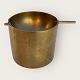 Stelton, Brass 
tilting 
ashtray, 7.5cm 
in diameter, 
6.5cm high, 
Design Arne 
Jacobsen *Nice 
condition*