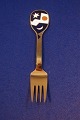 Georg 
Jensen/Anton 
Michelsen 
Christmas 
spoons & forks 
of Danish gilt 
sterling 
silver. 
Georg ...