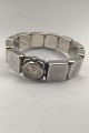 Georg Jensen 
Sterling Silver 
Bracelet 
integreted 
watch No. 196 
Astrid Fog 
Measures Inside 
Diam ...