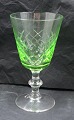 Eaton glassware from Denmark. Green white wine 
glasses 13cm
