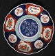 Imari plate. 
Japan, 19th 
century. 
Polycrom 
decoration on 
white base with 
greenish / blue 
middle ...