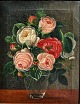 Jensen, IL 
(1800 - 1856) - 
school, 
Denmark: 
Flowers in a 
vase on a 
table. 
Unsigned. Oil 
on ...