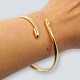 Carl Antonsen; Bangle in 14k solid gold. From around 1980-90.Internal dia. 6.4 cm.Stamped ...