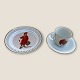 Bing & 
Grøndahl, Carl 
Larsson, Cup 
saucer and cake 
plate, Motif 
no. 6, "Iduna", 
7cm high, 7.5cm 
...