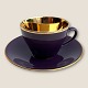 Royal 
Copenhagen, 
Aluminia, 
Confetti, 
Moccacup, 
Purple, 7cm in 
diameter, 5.5cm 
high, Saucer 
with ...