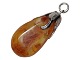 Light amber 
pendant with 
silver 
mounting.
The amber 
piece measures 
2.6 by 1.5 ...