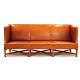 Kaare Klint 
three seater 
sofa 4118 with 
patinated ...