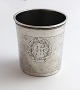 Dionis 
Willadsen, 
Næstved. Small 
silver goblet 
(830). Height 
5.4 cm. 
Engraved 1667.