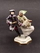 Hans Tegner 
Jens Jacob 
Bregnø Skater 
figure of 
porcelain, 
decorated in 
overglaze 
colors and ...