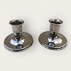 Sterling silver 
candlesticks 
from 1961, 
stamped 925S, 
filled, very 
small dent on a 
stem (see ...