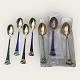 Mocca spoons / 
teaspoons 
Stamped: Ela 
Sterling 925S, 
for Egon 
Lauridsen, 9.7 
cm long, 7 pcs 
- 3 ...