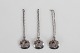 Georg Jensen
3 decanter 
labels made of 
sterling silver
Engraved: 
Portvin, Sherry 
and ...