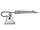 Hans Myhre 
Norway silver, 
gilded brooch 
with pendant 
from around 
1950.
Hallmarked 
"925S MADE ...