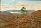 Birkhammer, 
Axel Johannes 
Emil (1874 - 
1936) Denmark: 
Hedebakker near 
Svejbæk. In the 
background ...