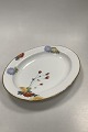 Royal 
Copenhagen No 
93. White Half 
Lace w. Flowers 
and Gold Oval 
Platter
Measures 
36,6cm x ...