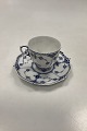 Royal 
Copenhagen Blue 
Fluted Full 
Lace Espresso 
Cup with Saucer 
No. 1037. The 
cup measures 
6cm ...