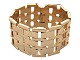 14 Carat gold, 
wide Block 
bracelet with 
seven rows. 
Heavy quality.
PLEASE NOTE 
THAT THIS ...