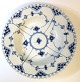 Royal 
Copenhagen. 
Blue Fluted 
Full Lace. Deep 
plate. Model 
1079. Diameter 
23 cm. (2 
quality).